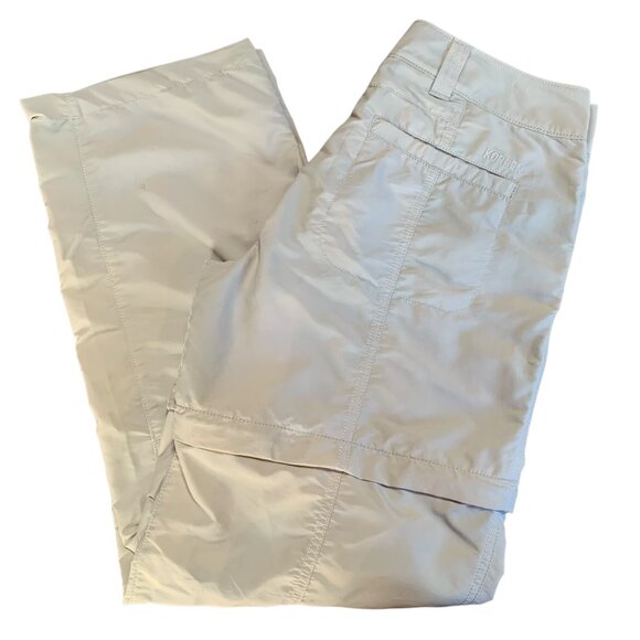 Koppen Khaki Insect Repellent Zip-Off Hiking Pants/Capris/Shorts Womens Size 6 - Picture 1 of 14